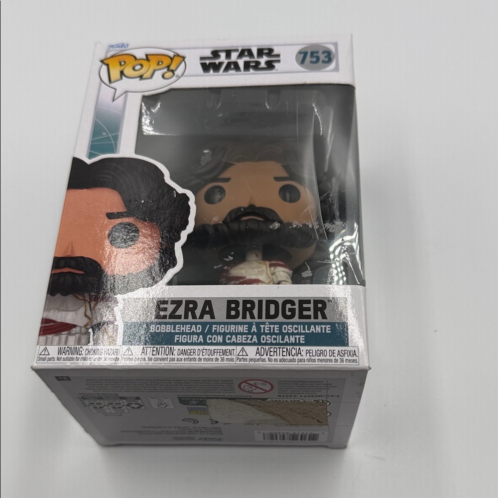 Funko Pop! Star Wars Ezra Bridger Figure - Black and Brown